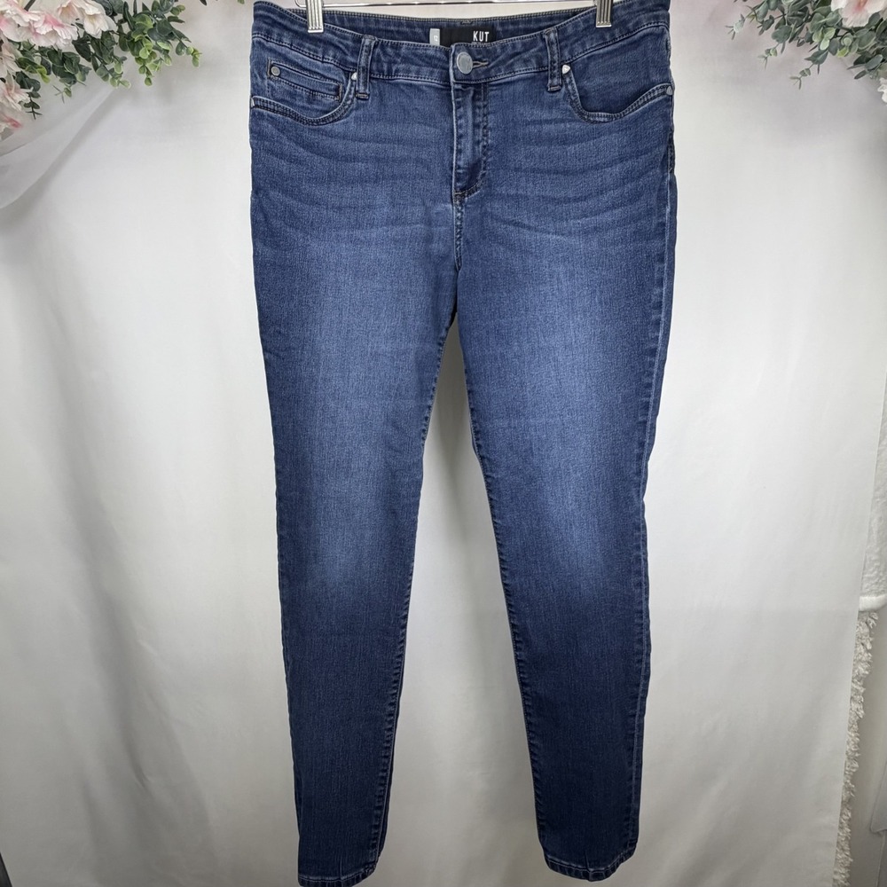 Kut From The Kloth Mia Toothpick Skinny Medium Wash Size 12 Tapered
